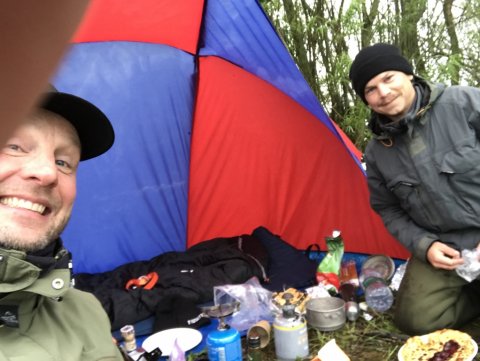 lejrliv pandekager fiskecamp selfie
